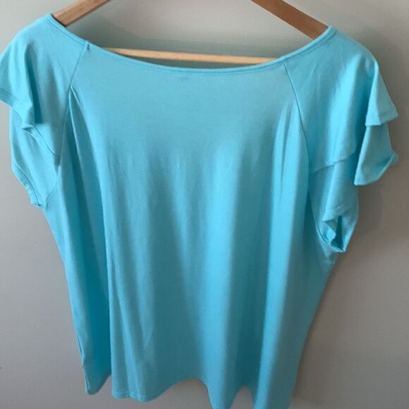 Ruffle sleeve t shirt - Picture 3 of 4